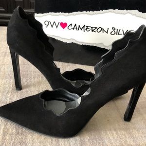 Nine West designer suede heels. Unique